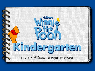 Winnie The Pooh Kindergarden title screen for Playstation